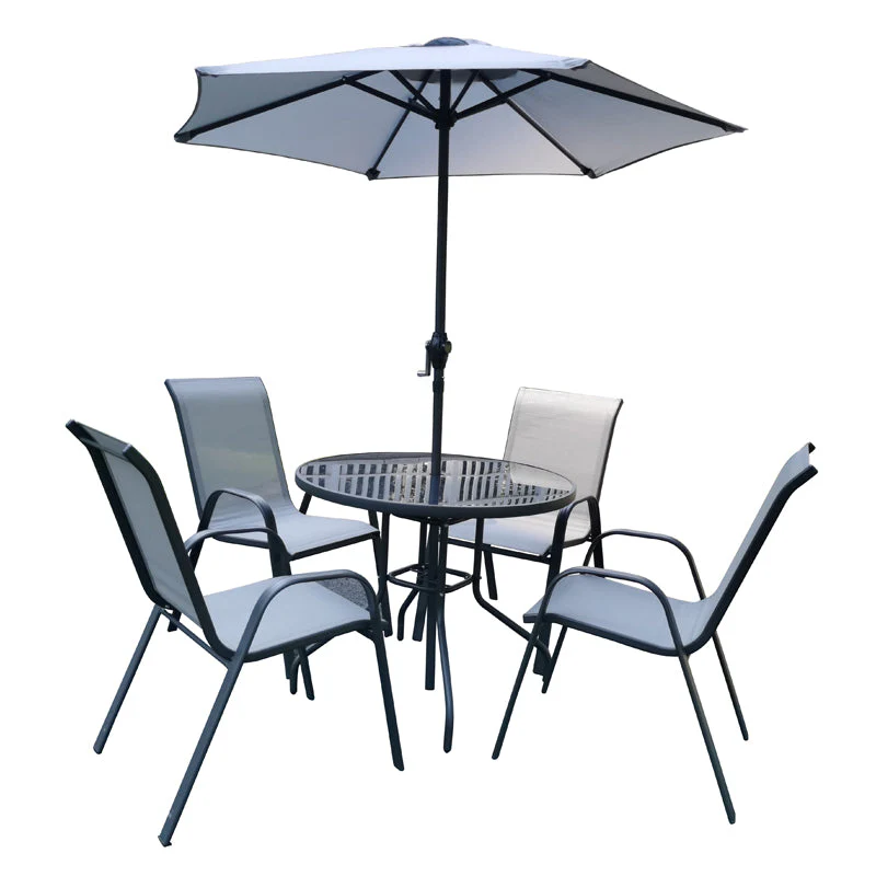 Avellino Garden Patio Dining Set by Croft - 4 Seats - Image 4