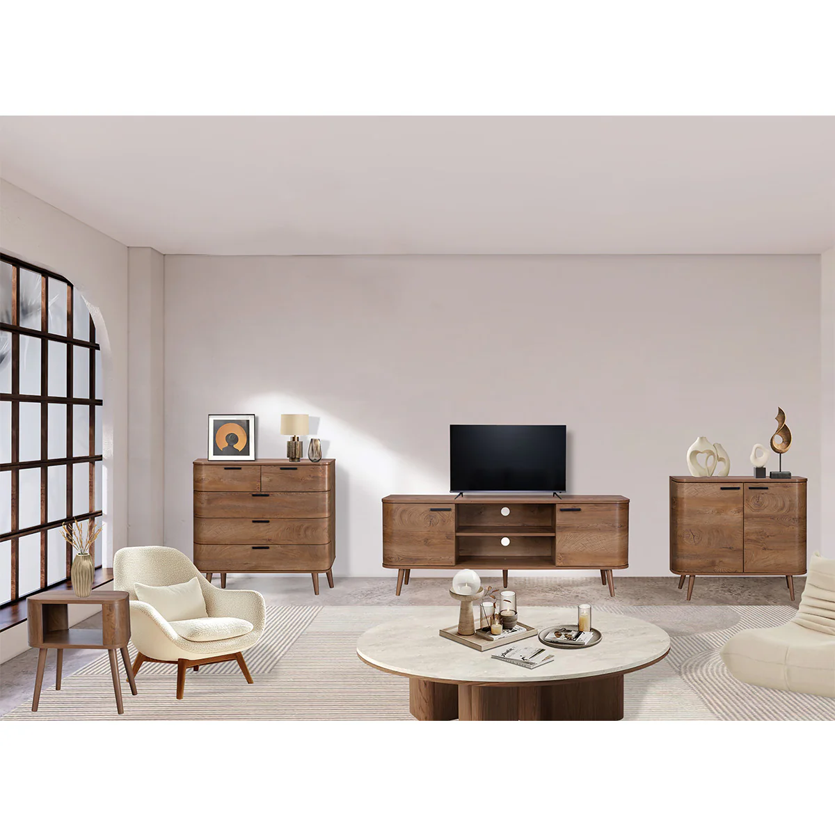 Copenhagen Tall Bookcase Dark Brown 9 Shelves - Image 4