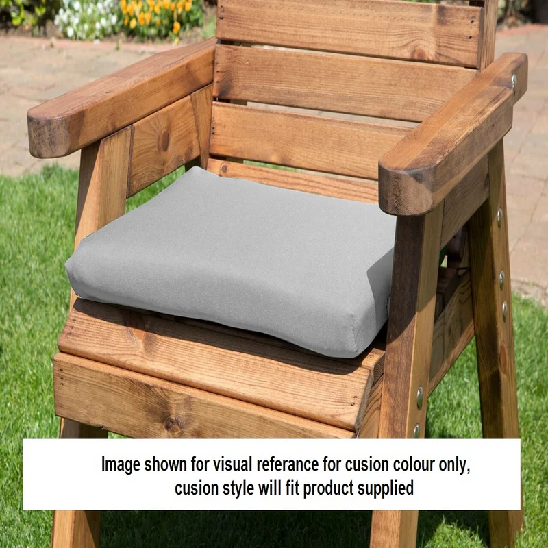 Deluxe Garden Furniture Set by Charles Taylor - 2 Seats Grey Cushions - Image 2