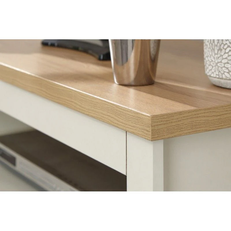 Lancaster Corner TV unit Cream 1 Shelf 2 Drawers - Image 4
