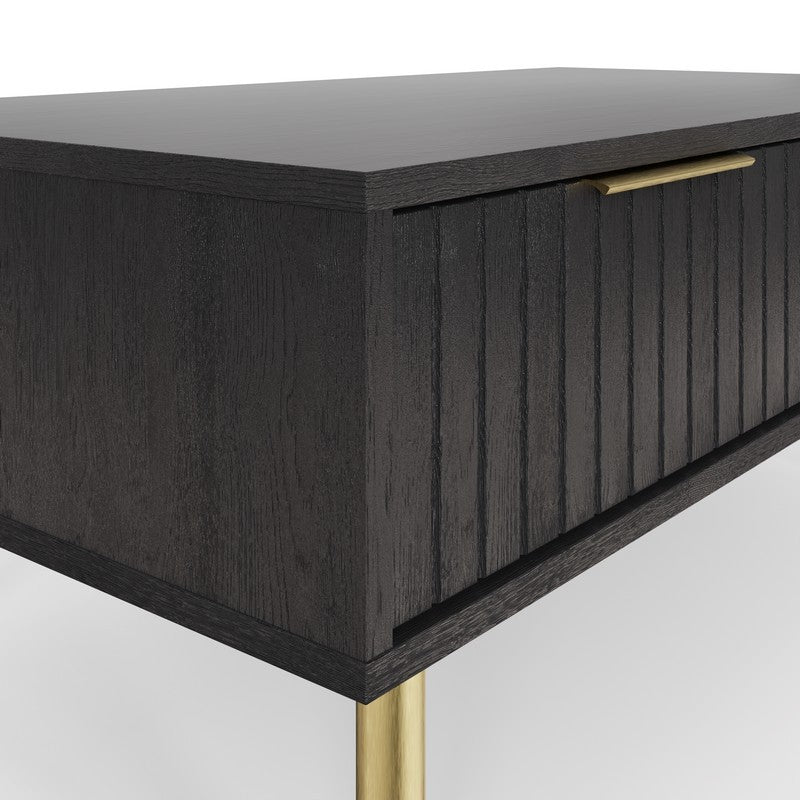 Nervata Coffee Table Black 2 Drawers - Image 5