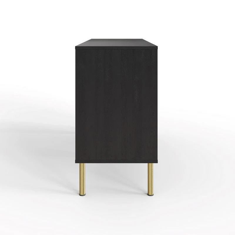 Nervata Large Sideboard Black 2 Doors 2 Shelves 3 Drawers - Image 8
