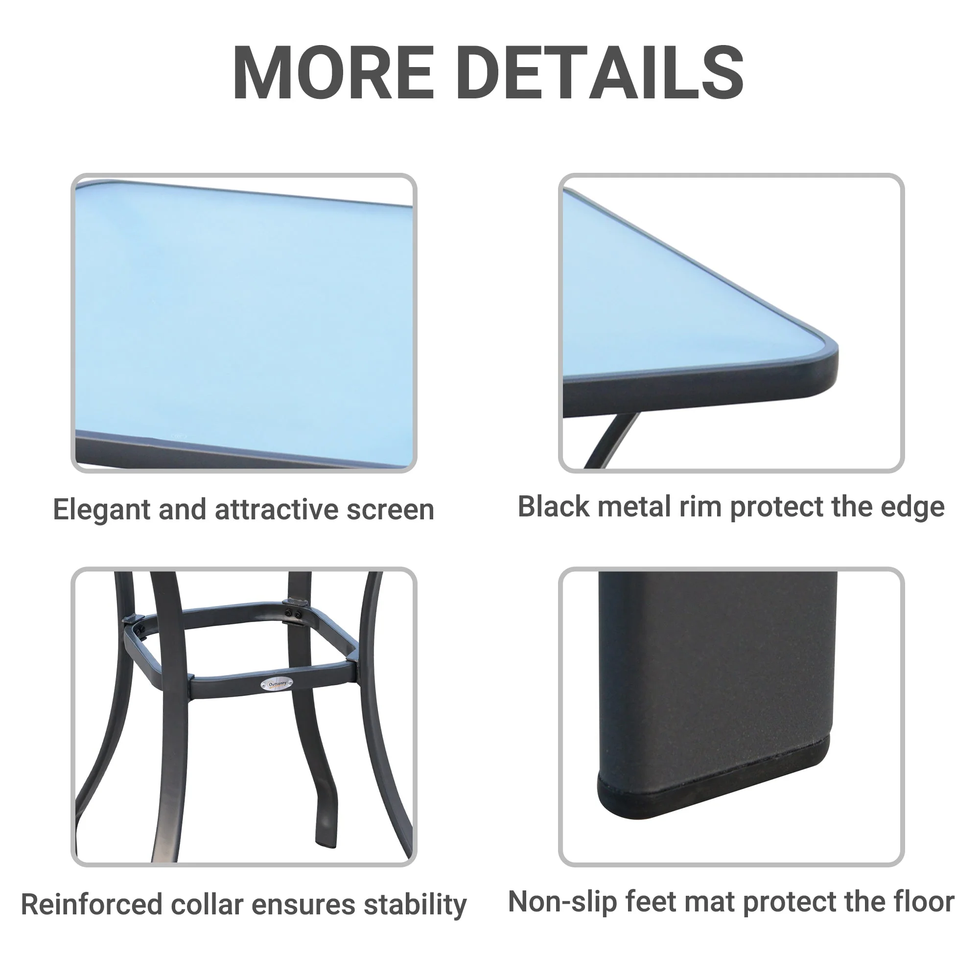 Bistro Square Glass Table - Image 6