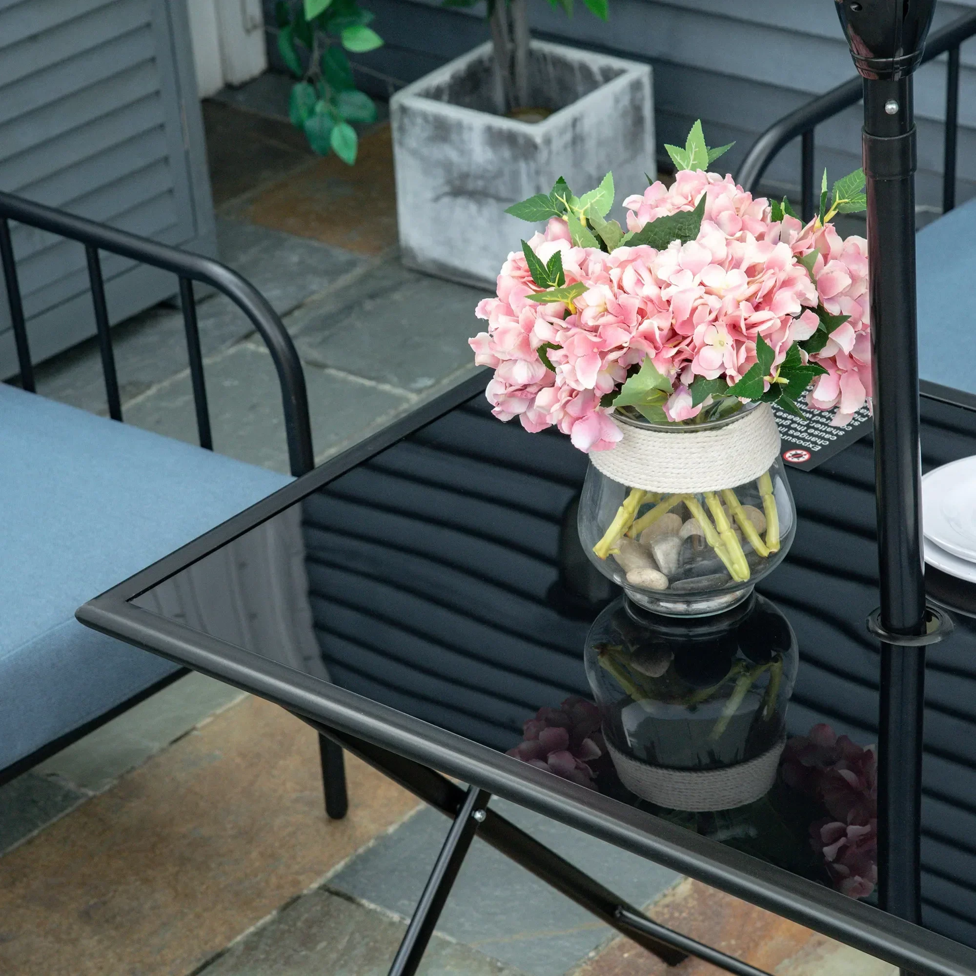 Outsunny Folding Outdoor Dining Table - Image 8