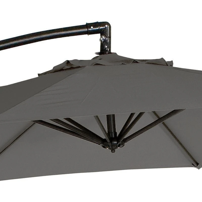 Overhang Garden Parasol by Croft - 3M Charcoal - Image 3
