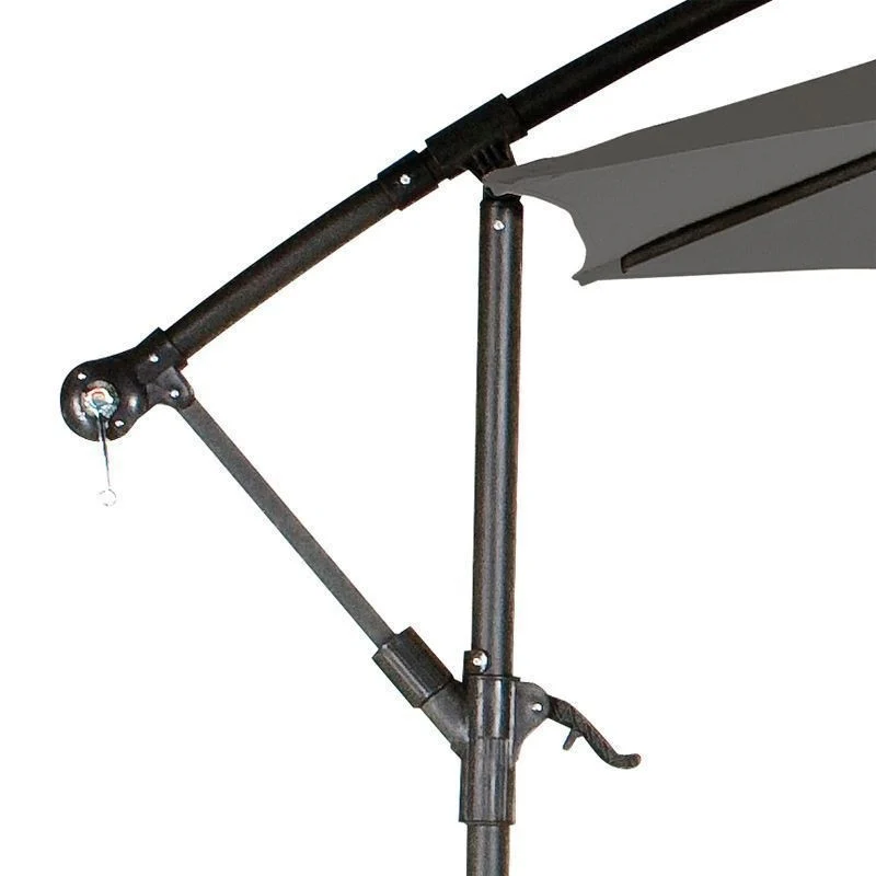 Overhang Garden Parasol by Croft - 3M Charcoal - Image 4