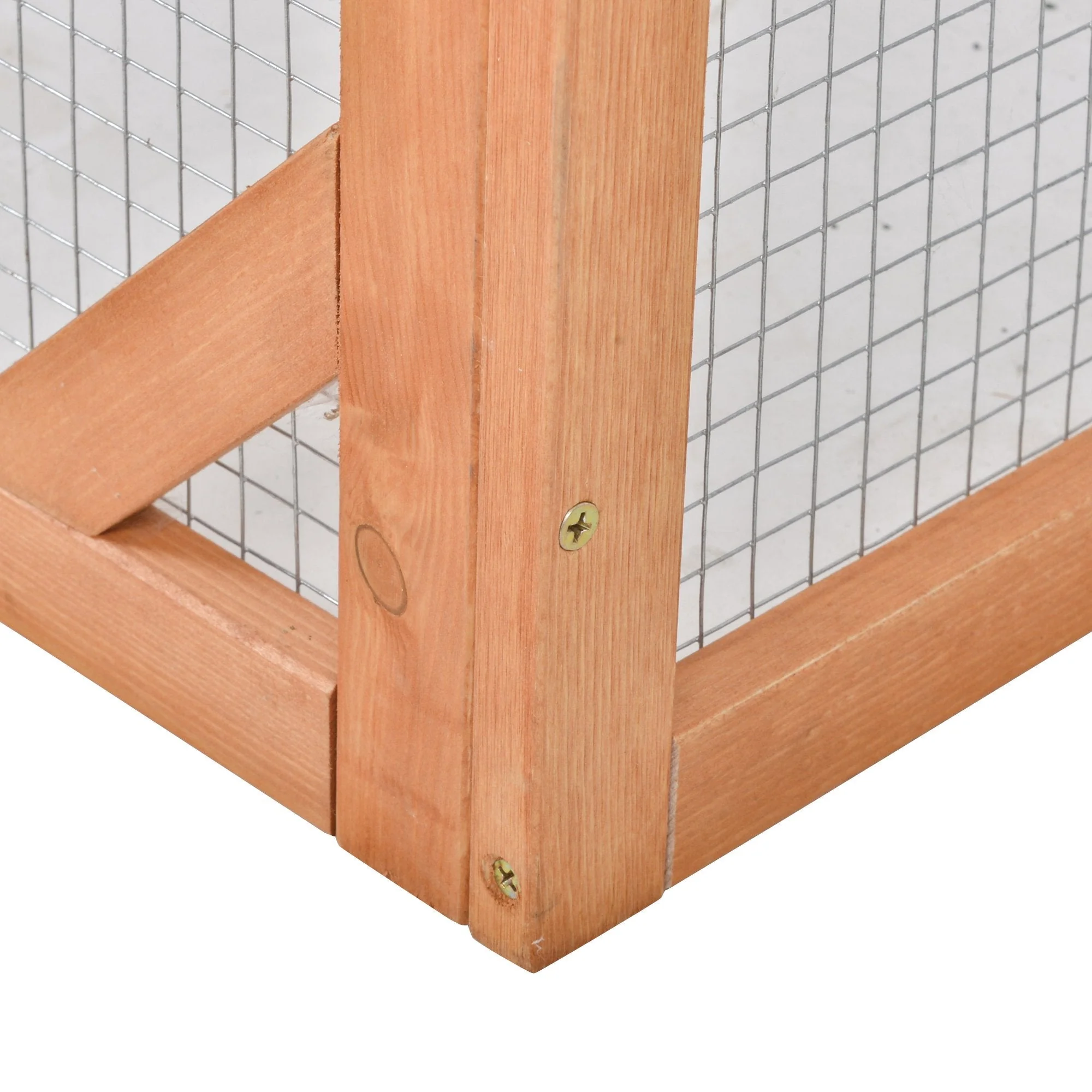 PawHut Rabbit Hutch Off-ground Small Animal Guinea Pig House 125.5 x 100 x 49cm - Image 9