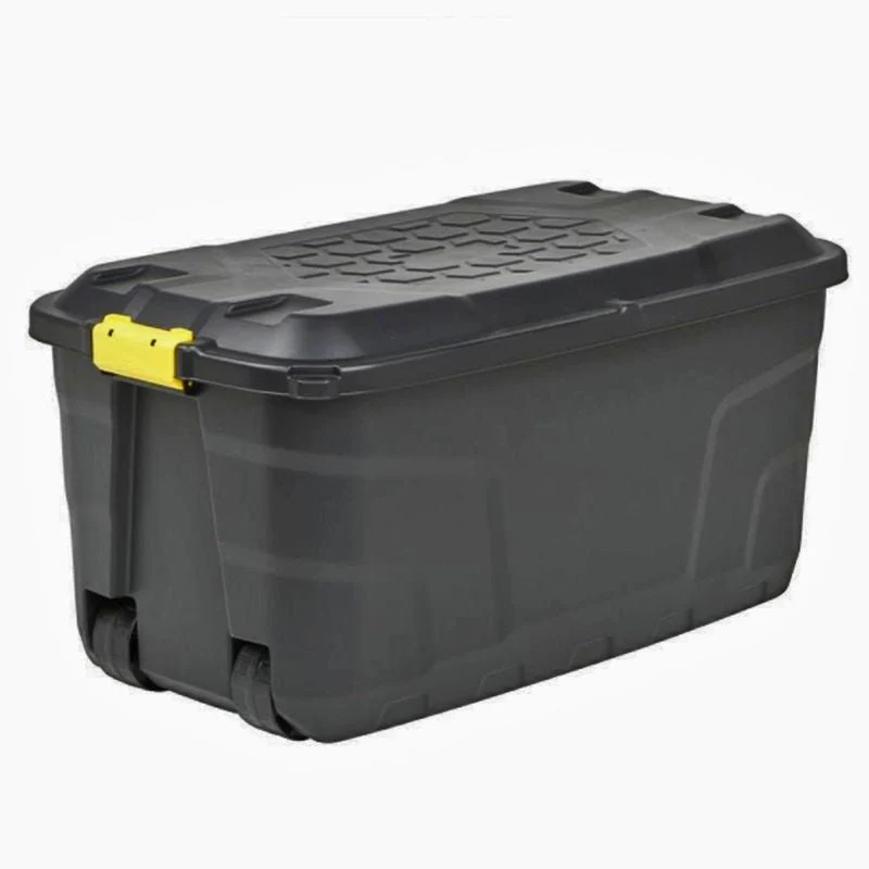 Plastic Storage Box 145 Litres Extra Large - Black Heavy Duty by Strata - Image 5