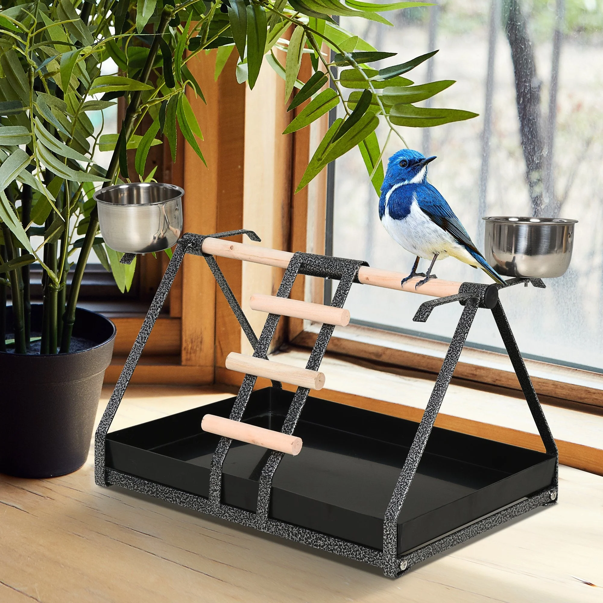 Portable Pirch & Feeder by Pawhut - Image 9