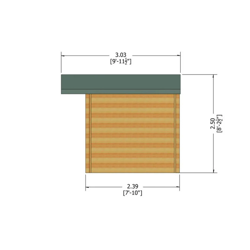 Shire Argyll 11' 9" x 7' 10" Apex Log Cabin - Premium 44mm Cladding Tongue & Groove - Image 10