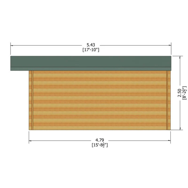 Shire Argyll 13' 8" x 15' 8" Apex Log Cabin - Premium 28mm Cladding Tongue & Groove - Image 8