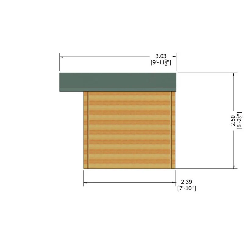 Shire Argyll 13' 8" x 7' 10" Apex Log Cabin - Premium 70mm Cladding Tongue & Groove - Image 8