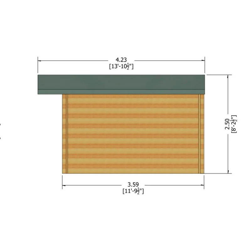 Shire Argyll 15' 6" x 11' 9" Apex Log Cabin - Premium 70mm Cladding Tongue & Groove - Image 8
