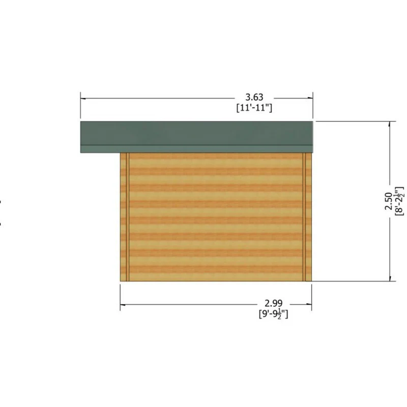 Shire Argyll 15' 6" x 9' 9" Apex Log Cabin - Premium 44mm Cladding Tongue & Groove - Image 8