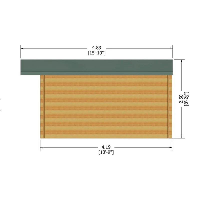 Shire Argyll 15' 8" x 13' 8" Apex Log Cabin - Premium 28mm Cladding Tongue & Groove - Image 8