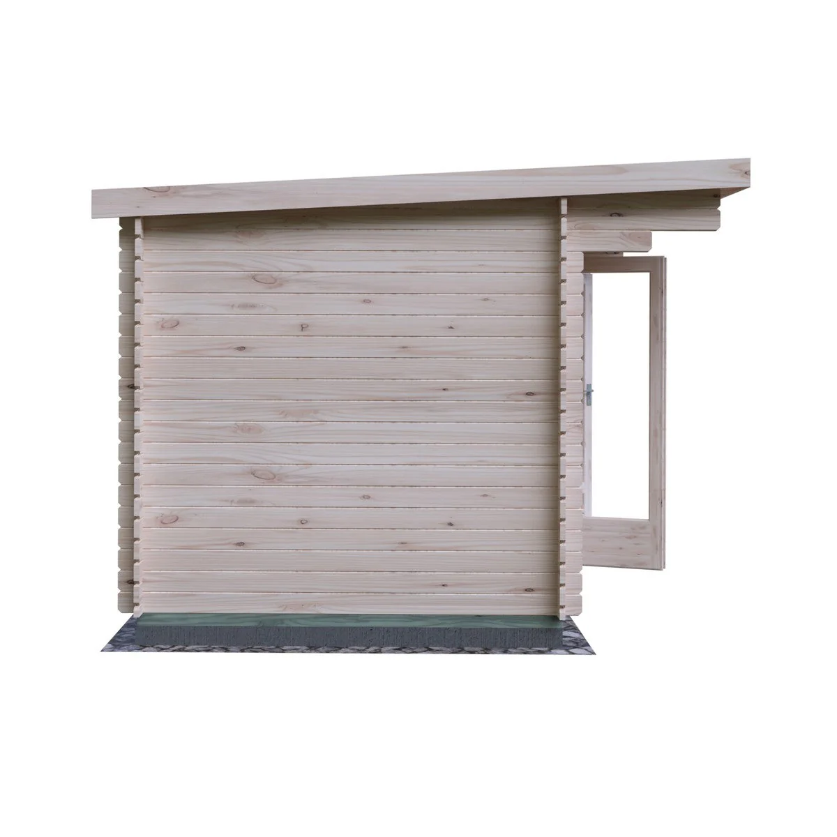 Shire Belgravia 7' 10" x 9' 9" Pent Log Cabin - Premium 28mm Cladding Tongue & Groove - Image 8