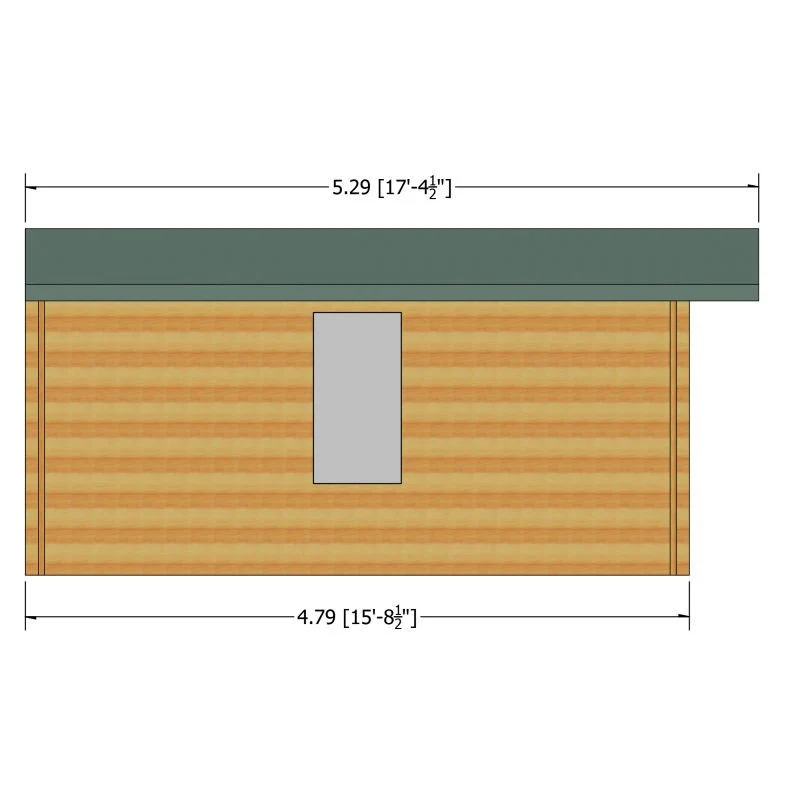 Shire Bourne 13' 8" x 15' 8" Apex Log Cabin - Premium 44mm Cladding Tongue & Groove - Image 4