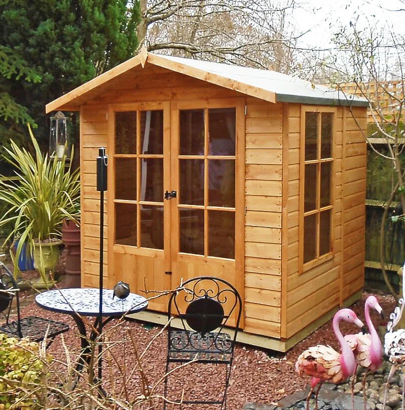 Buckingham 6' 3" x 6' 8" Apex Summerhouse - Premium Dip Treated Shiplap