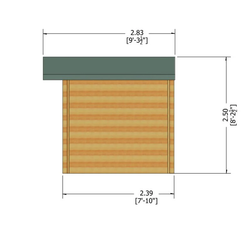 Bucknells 7' x 9' 9" Apex Log Cabin - Classic 28mm Cladding Tongue & Groove - Image 10