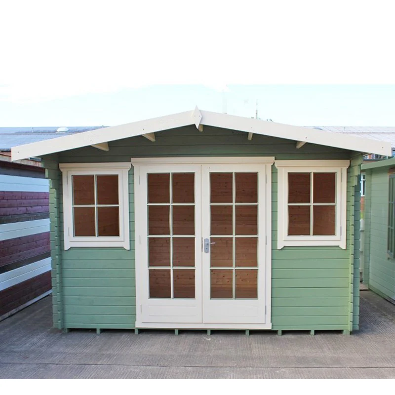Shire Clipstone 11' 9" x 9' 9" Apex Log Cabin - Premium 34mm Cladding Tongue & Groove - Image 3