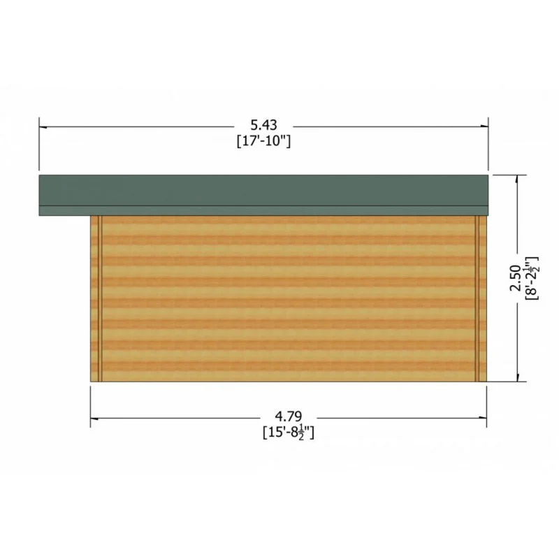Shire Clipstone 13' 8" x 15' 8" Apex Log Cabin - Premium 34mm Cladding Tongue & Groove - Image 7