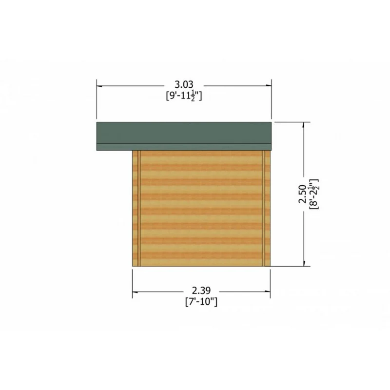 Shire Clipstone 13' 8" x 7' 10" Apex Log Cabin - Premium 28mm Cladding Tongue & Groove - Image 8