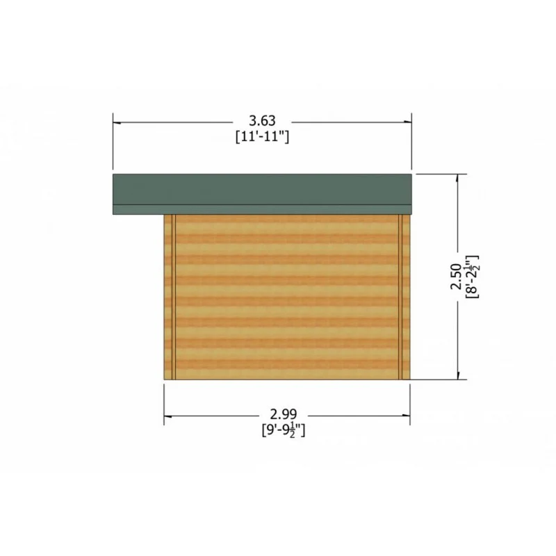 Shire Clipstone 13' 8" x 9' 9" Apex Log Cabin - Premium 28mm Cladding Tongue & Groove - Image 8