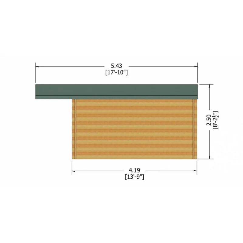 Shire Glenmore 13' 8" x 11' 9" Apex Log Cabin - Premium 28mm Cladding Tongue & Groove - Image 9