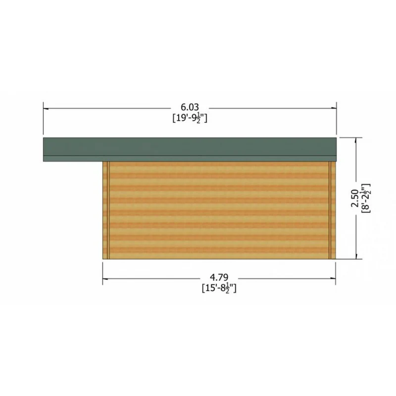 Shire Glenmore 13' 8" x 15' 8" Apex Log Cabin - Premium 70mm Cladding Tongue & Groove - Image 9