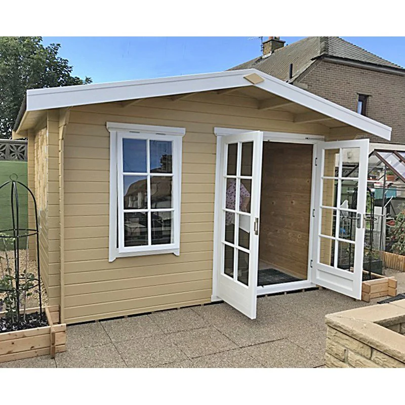 Shire Glenmore 9' 9" x 11' 9" Apex Log Cabin - Premium 70mm Cladding Tongue & Groove - Image 4