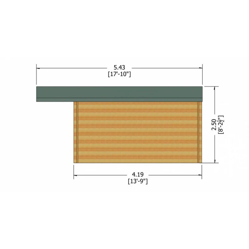 Shire Glenmore 9' 9" x 13' 8" Apex Log Cabin - Premium 70mm Cladding Tongue & Groove - Image 8