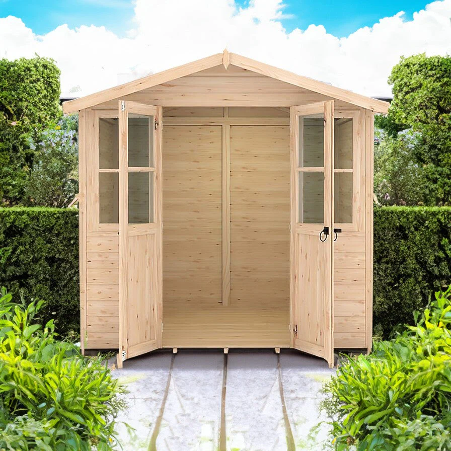 Haddon 4' 10" x 6' 8" Apex Summerhouse - Premium Dip Treated Shiplap - Image 2