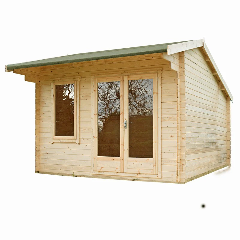 Shire Marlborough 11' 9" x 11' 9" Reverse Apex Log Cabin - Premium 44mm Cladding Tongue & Groove - Image 2