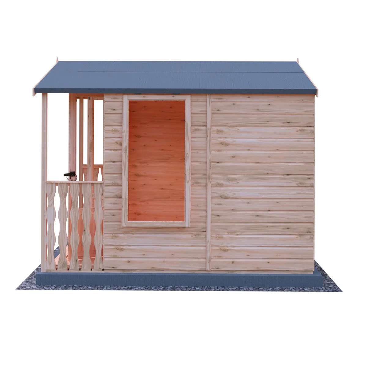 Shire Parham 8' 4" x 6' 8" Apex Summerhouse - Premium Dip Treated Shiplap - Image 5