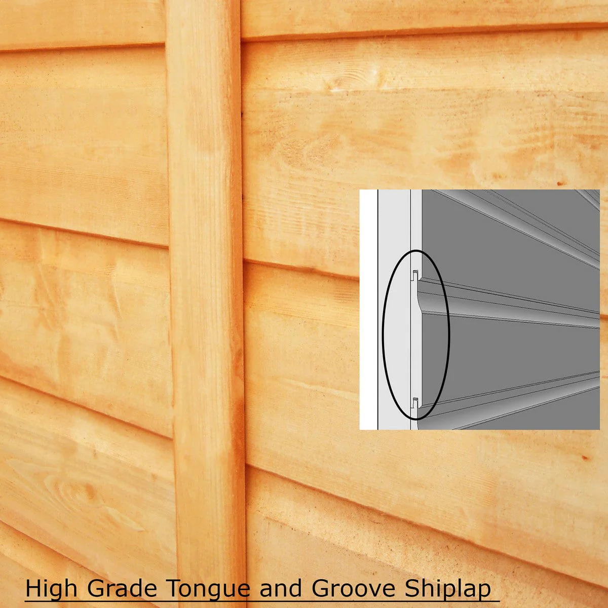 Shire Peony 7' 4" x 12' 3" Pent Summerhouse - Premium Dip Treated Shiplap - Image 11