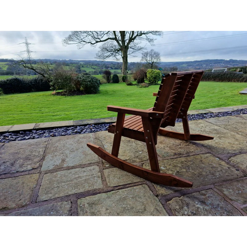 Swedish Redwood Garden Bench by Croft - 2 Seats - Image 7