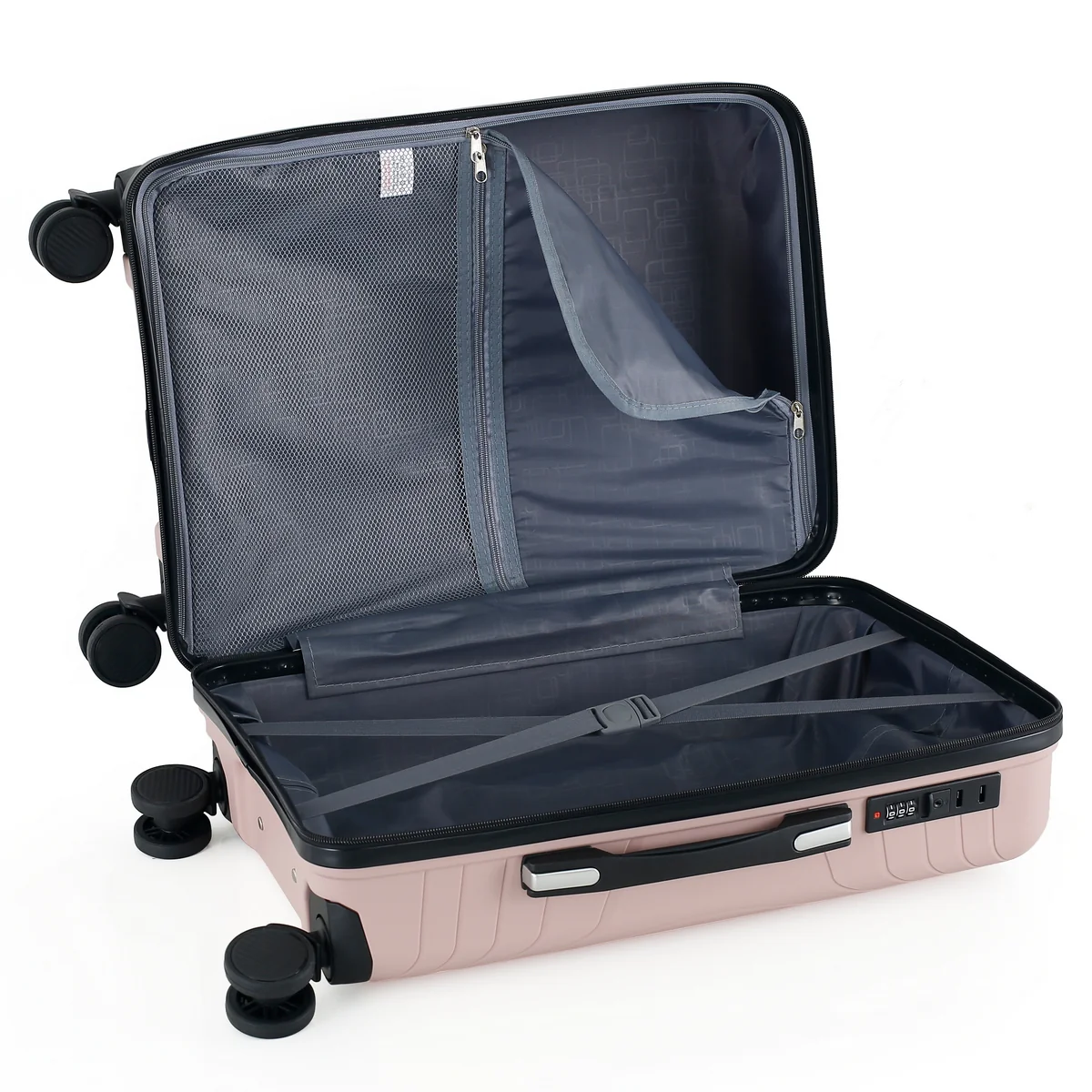 Wheeled Suitcase Large 90 Litre - Pink Champagne - Image 2
